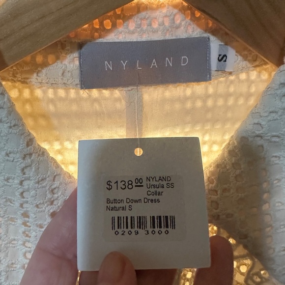 Nyland ‘Ursula’ Lace Button-Down Dress - Natural (S) NWT - Picture 8 of 8